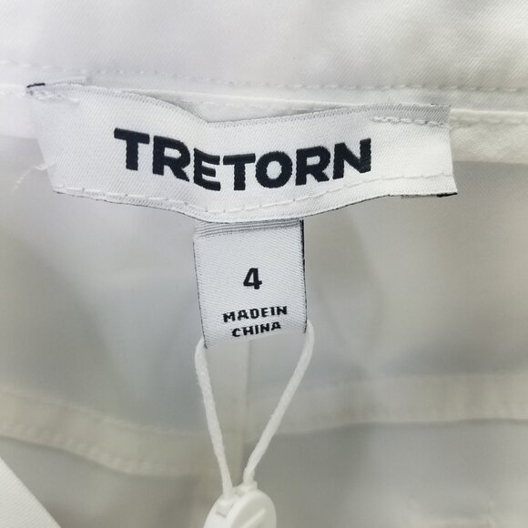 Tretorn Cropped Cuffed Pants Women's 4 Lightweight Pedal Pushers Golf White NEW - Picture 12 of 16